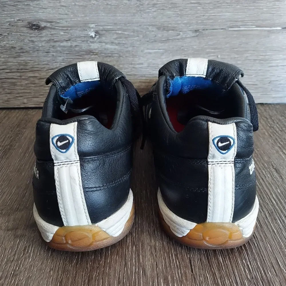 Nike Zoom Air Tiempo Premier Black and White Indoor Soccer Shoes Size 7